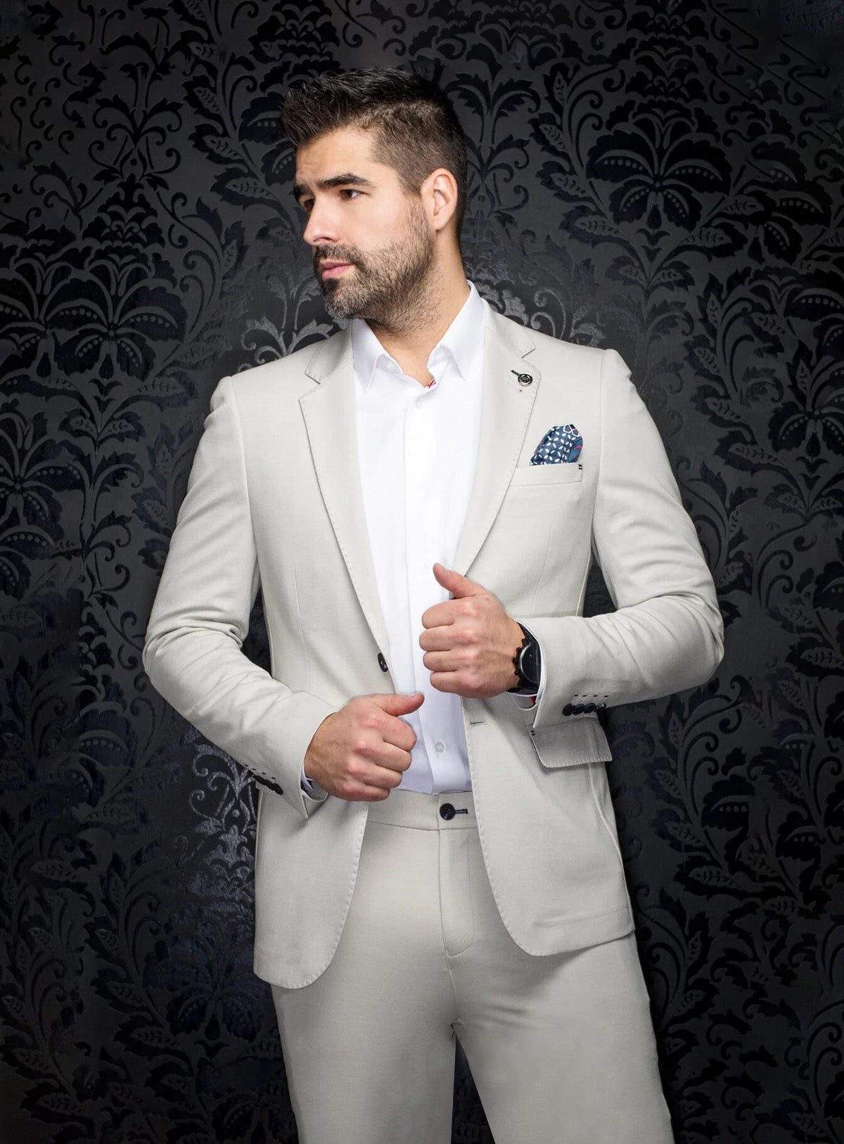 Giacomo' Knit Sport Jacket for men Au Noir - Main Image