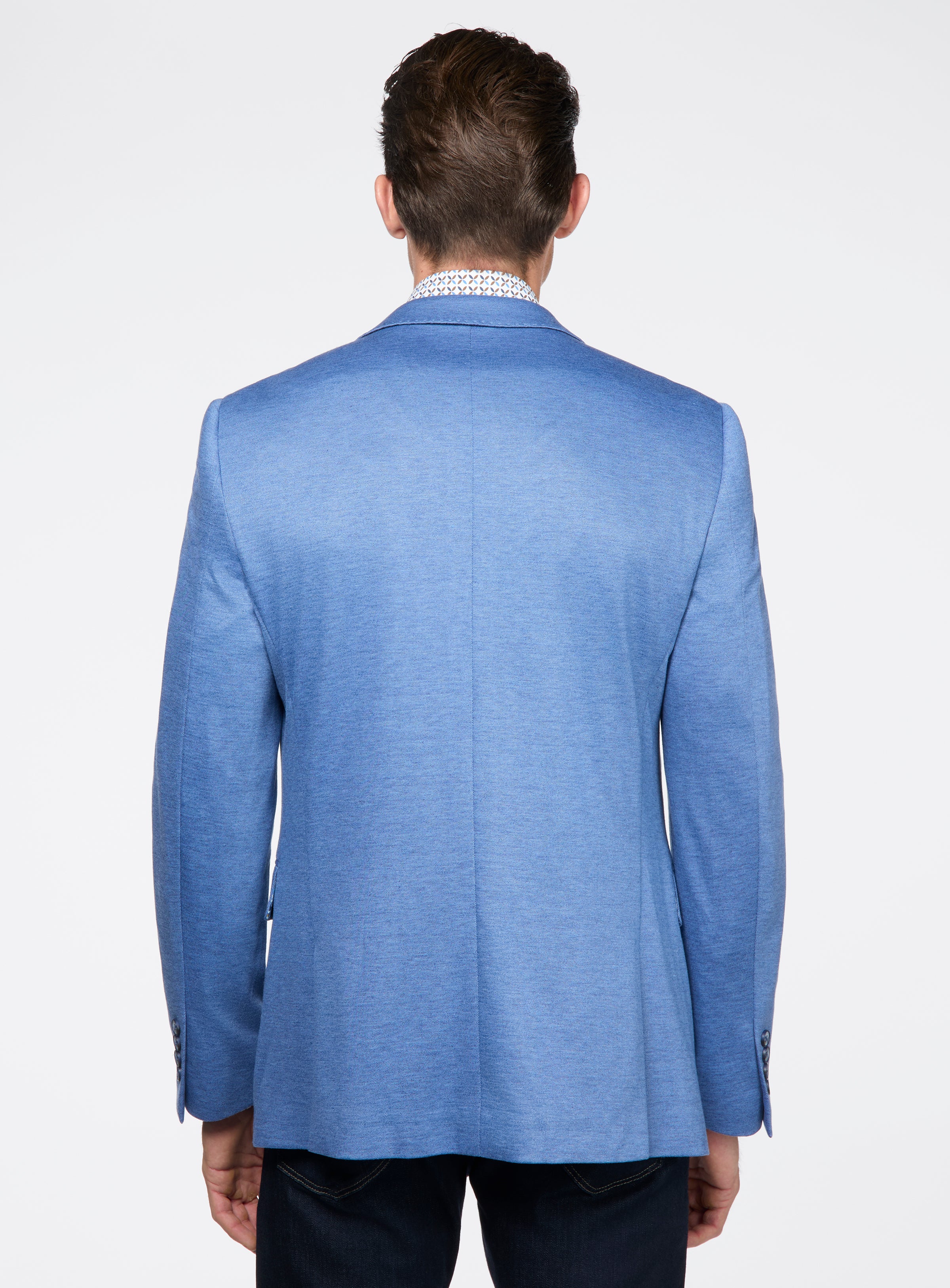 Blue Knit Sport Jacket