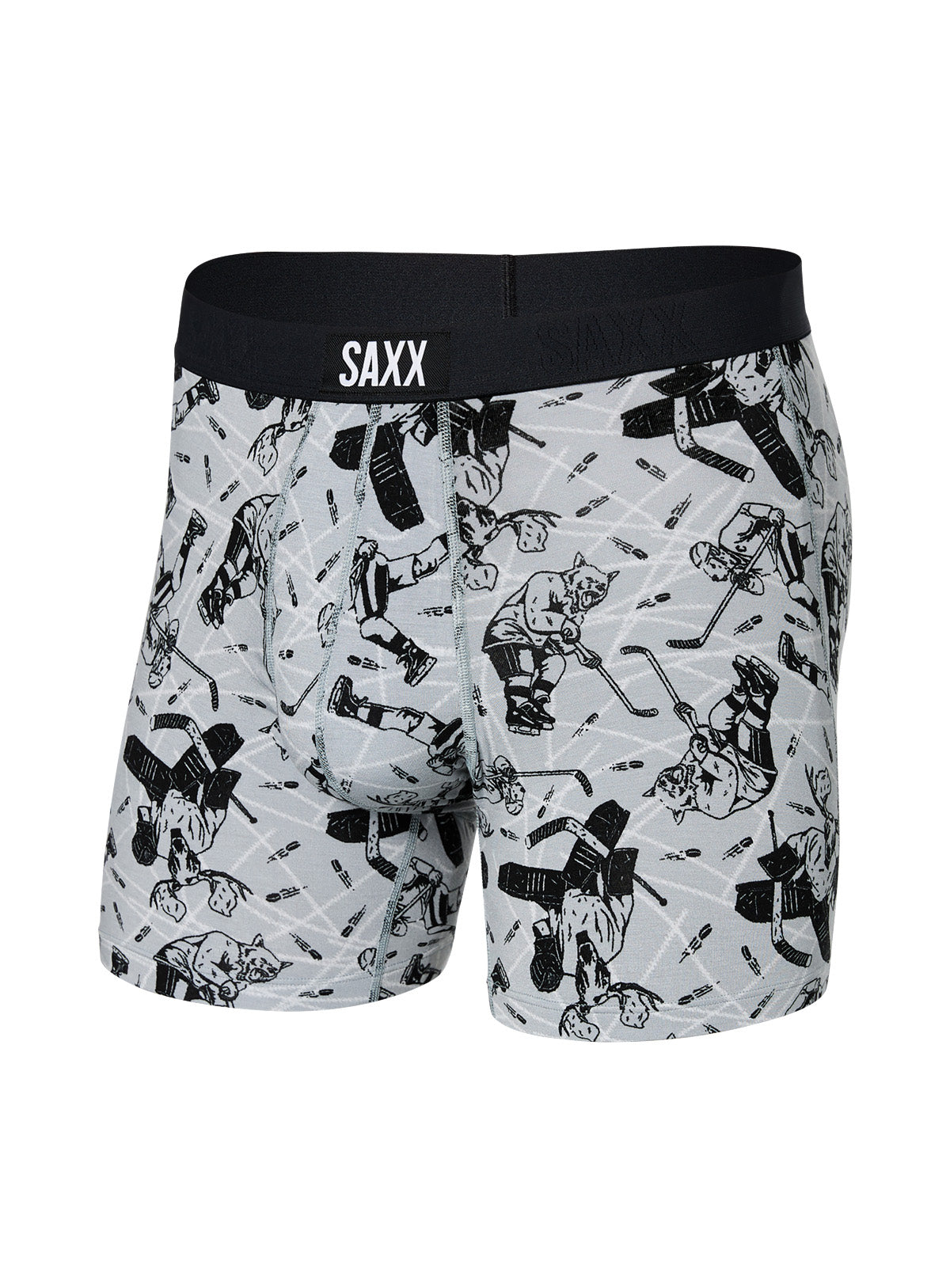 Hockey Print Boxer Underwear for men - Saxx