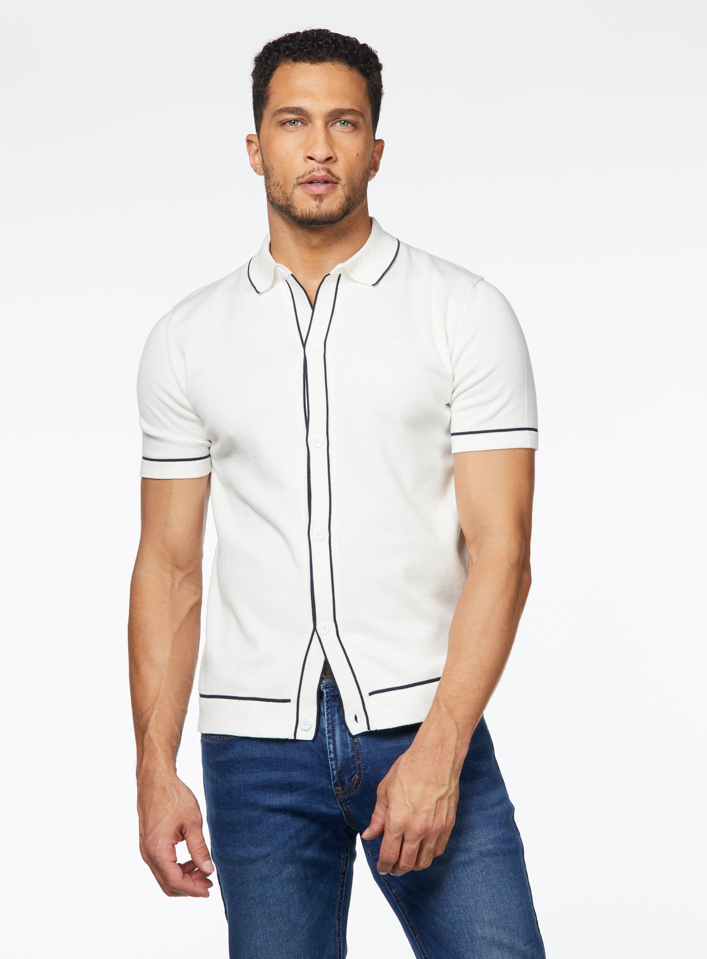 Chemise à manches courtes en crépon rayé TOPMAN pour homme en coloris Gris Chemise à manches courtes en crépon rayé TOPMAN pour homme en coloris Gris