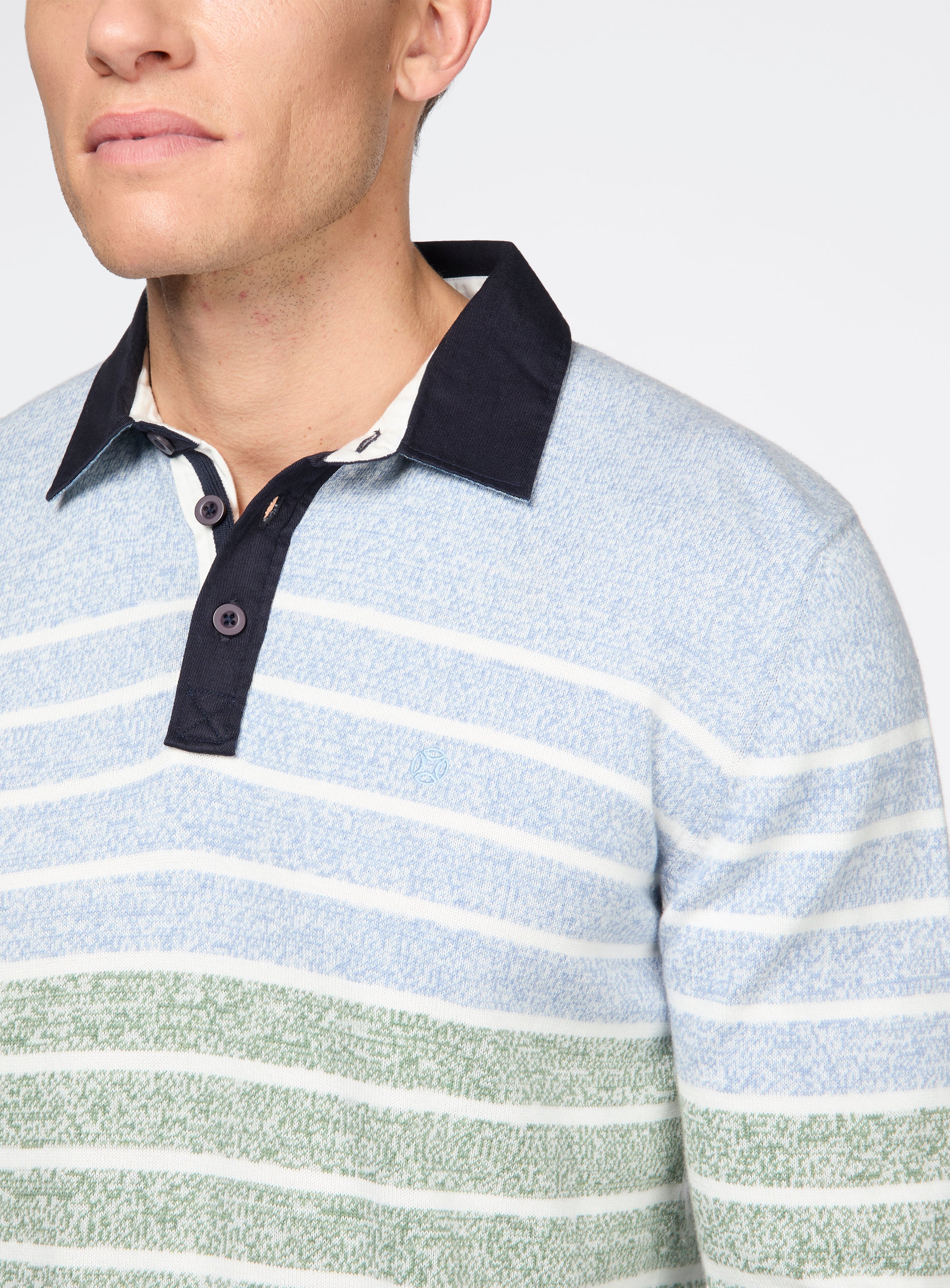 Striped Polo Sweater for men - Fellows United