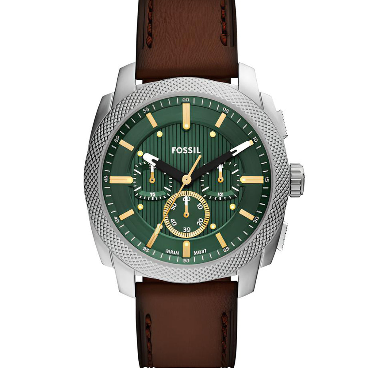 Analog Watch Fossil Men's Watch Green Face Fossil Men's