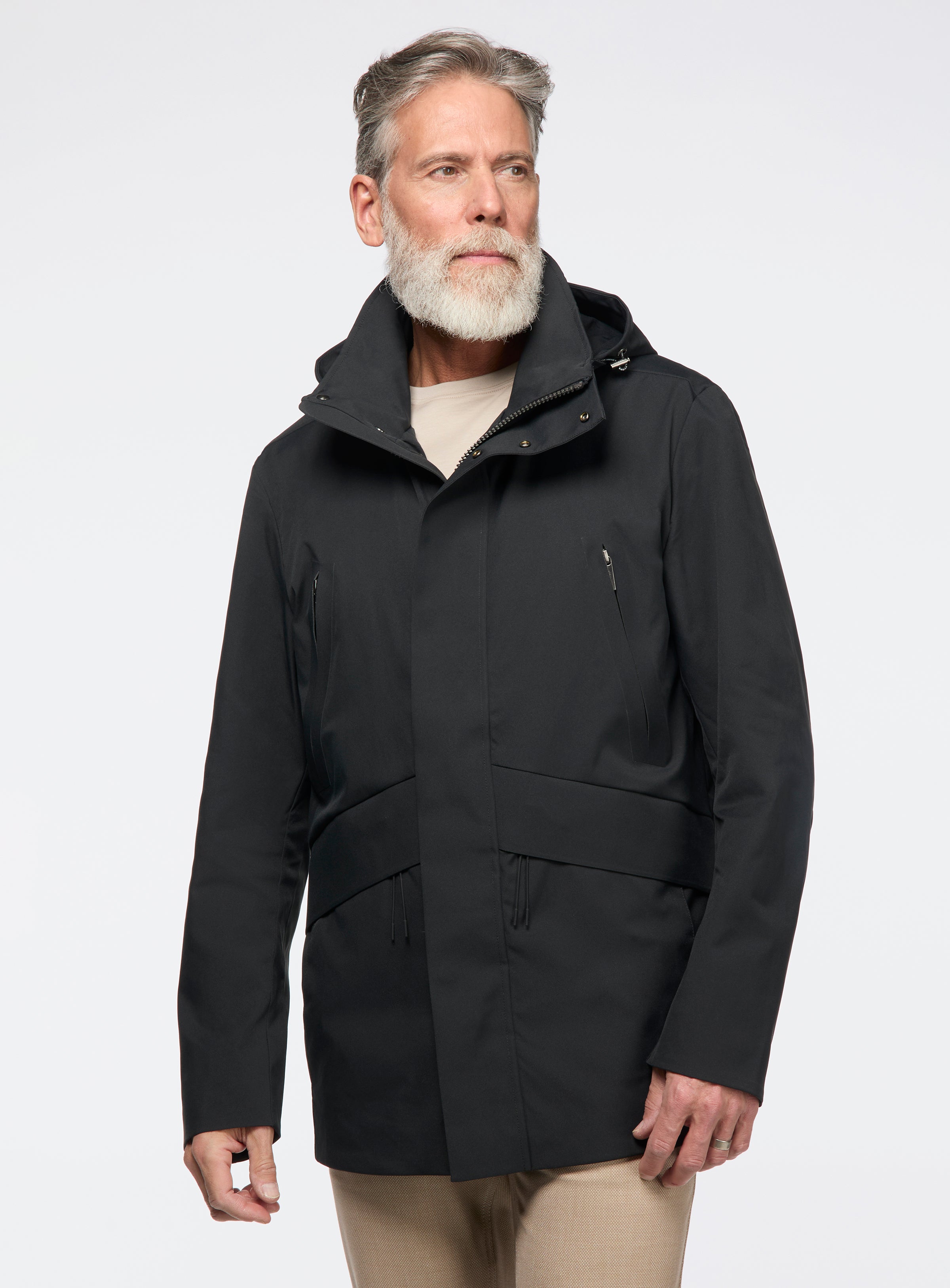 Stand-Up Collar Water-Repellent Coat for men - Guess
