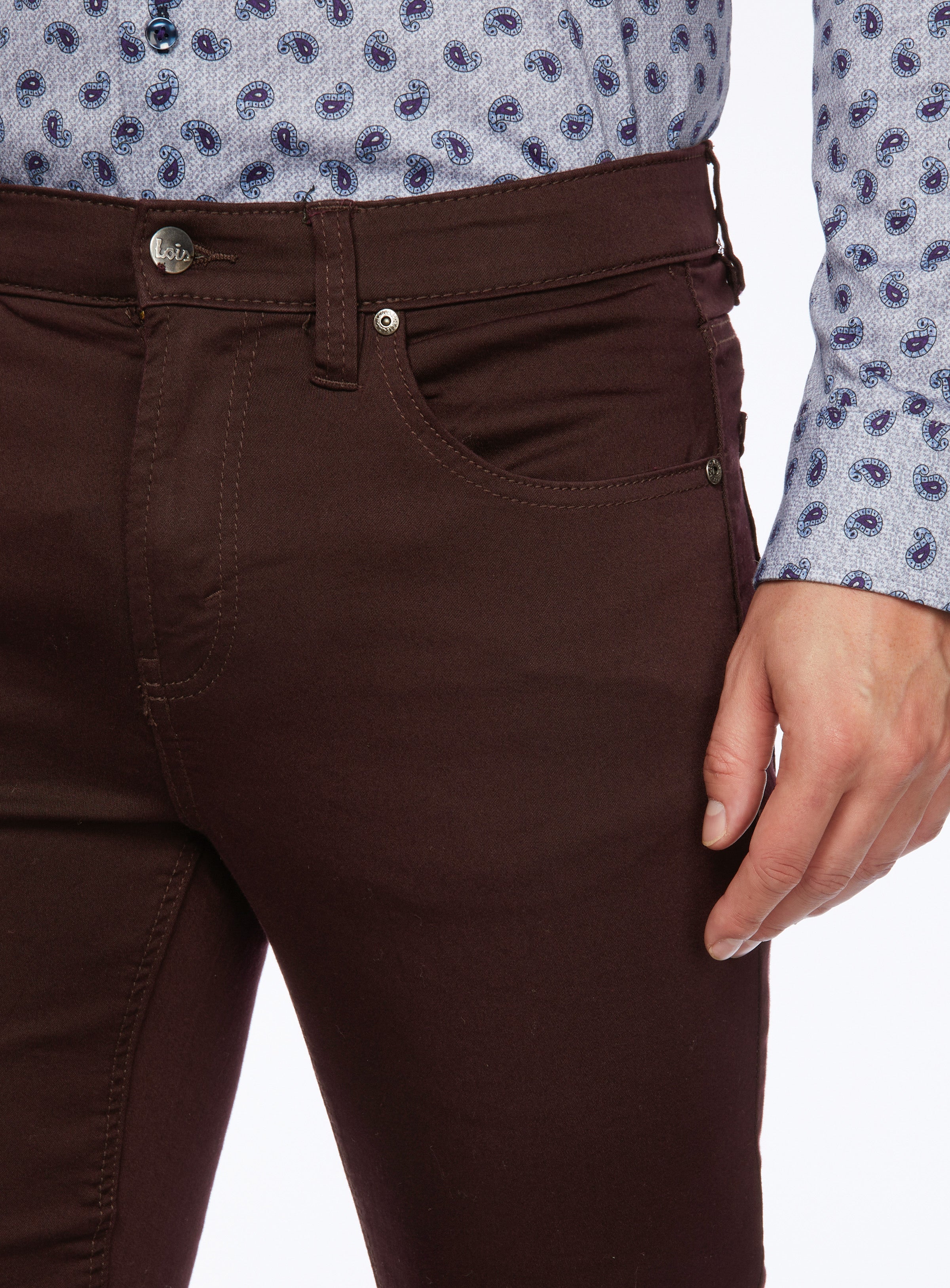 Brad Slim' Stretch Cotton Chino for men - Lois