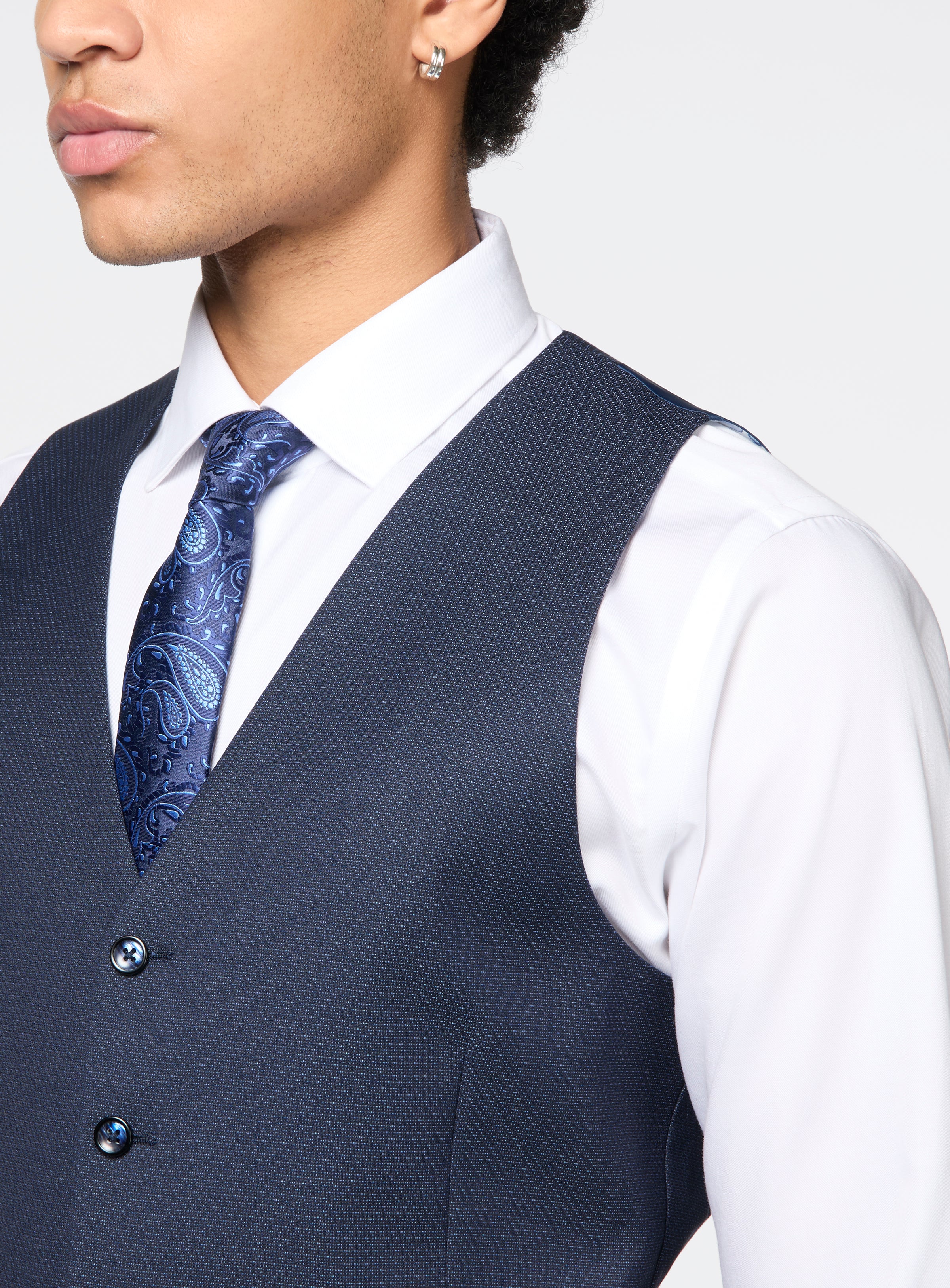 Neat Navy Vest for men - Marco Ferrera