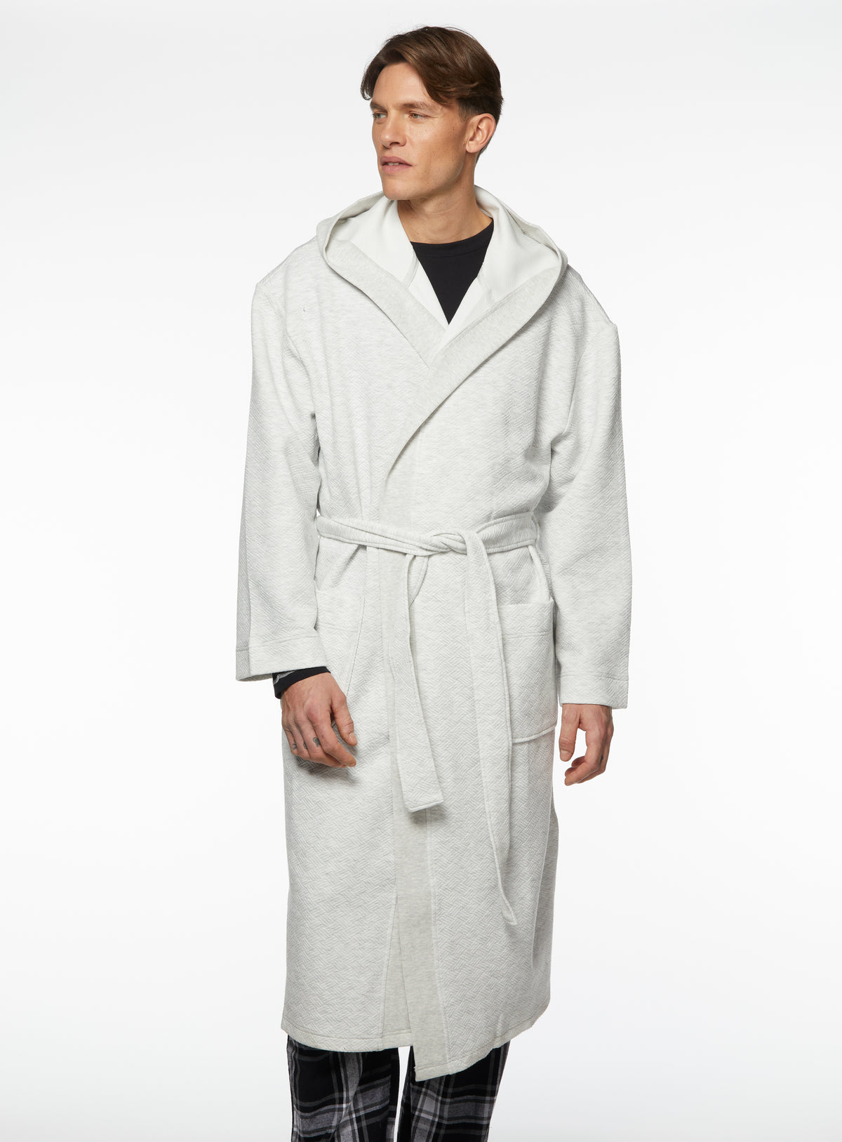 Slenderella Robe De Chambre Boutonnée Gaufrée à Manches Longues Pour Femme - Confort Et Élégance