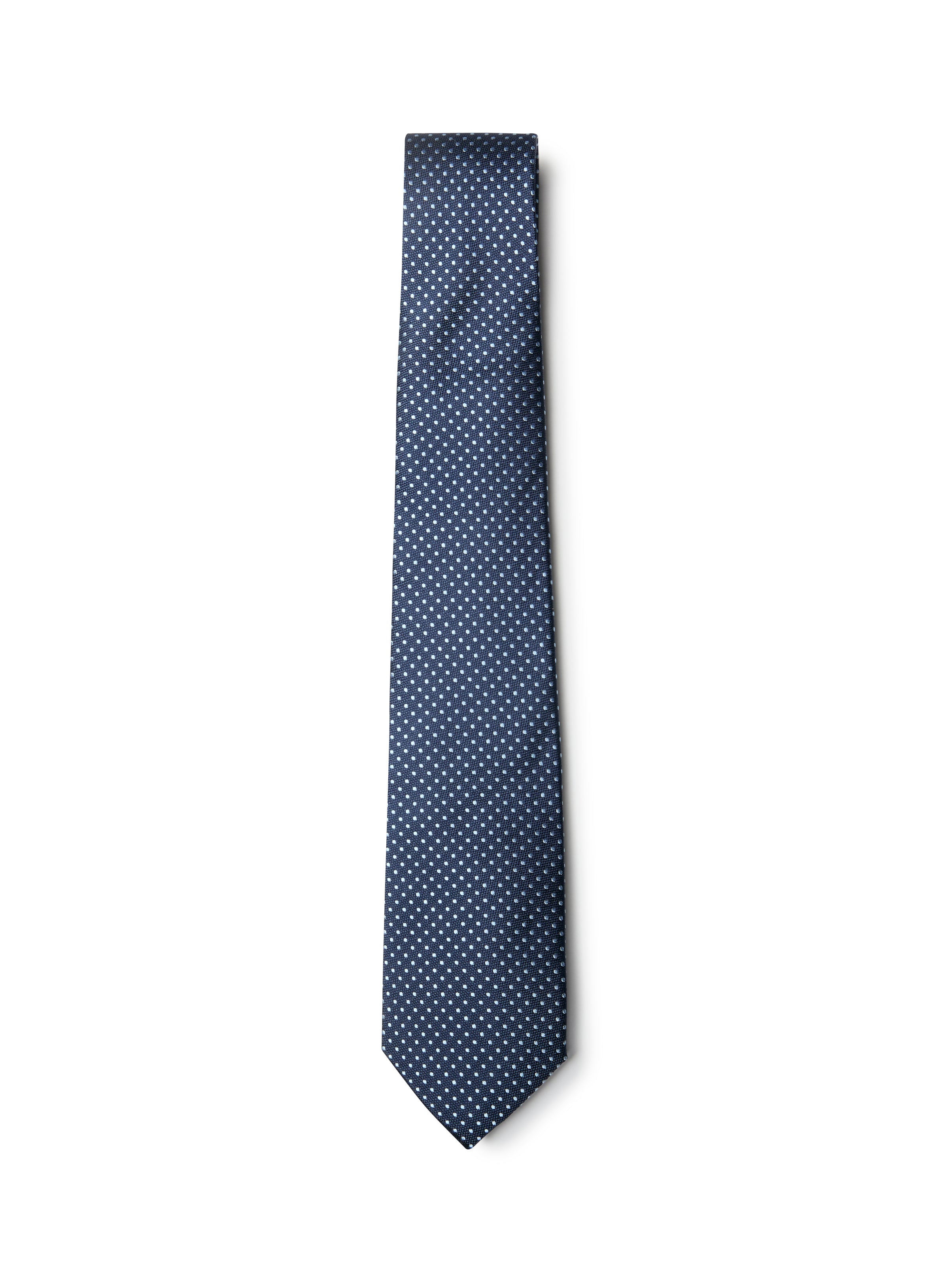 Blue Polka Dot Tie for men - Orvieto