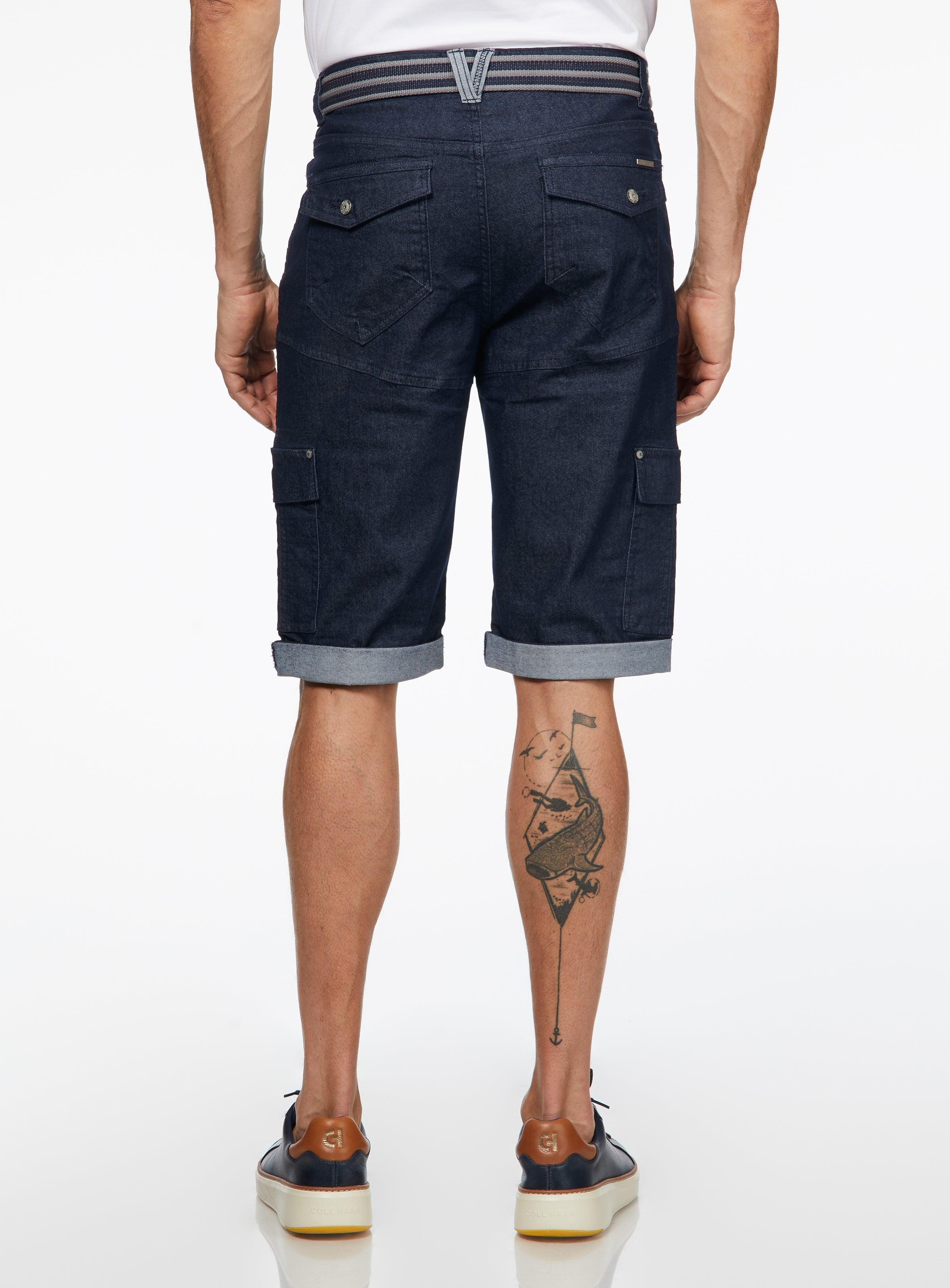 【碧】THE toe Piraeus Short Pants Point Zero 8465002 Stretch Cargo Bermuda Shorts
