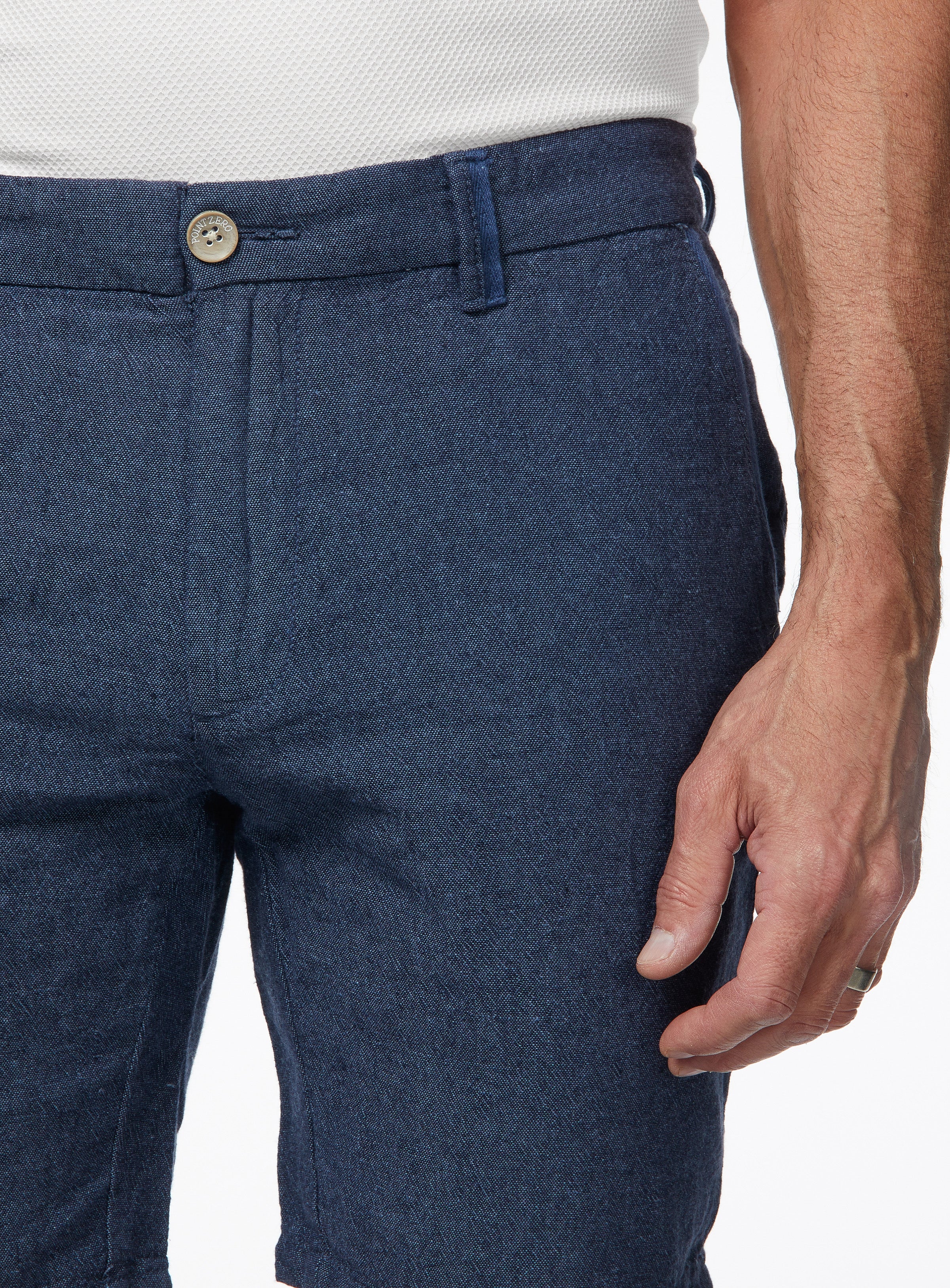 Linny' Solid Linen Bermuda for men - Point Zero