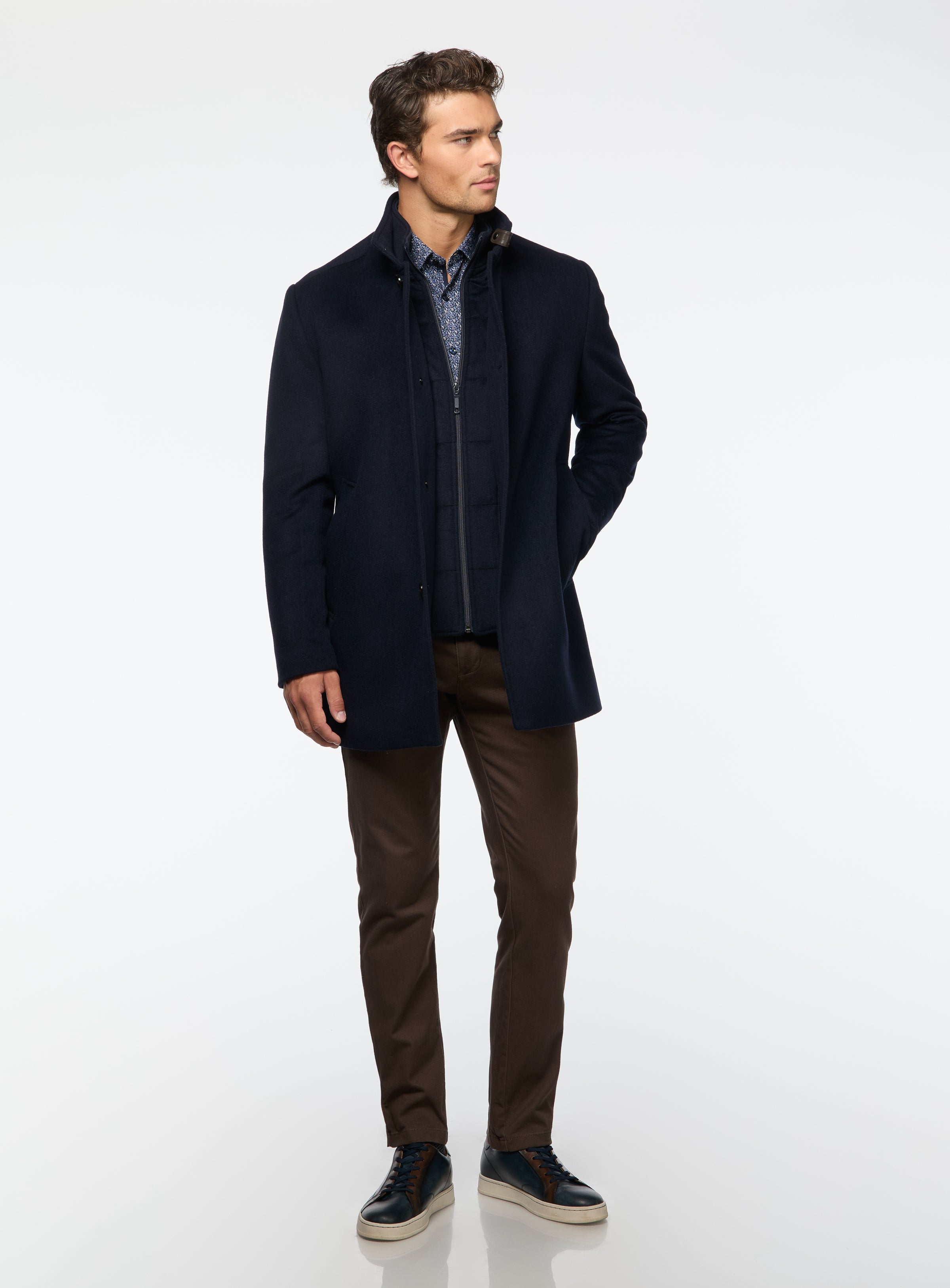 Solid Wool Overcoat for men - Anthony of London