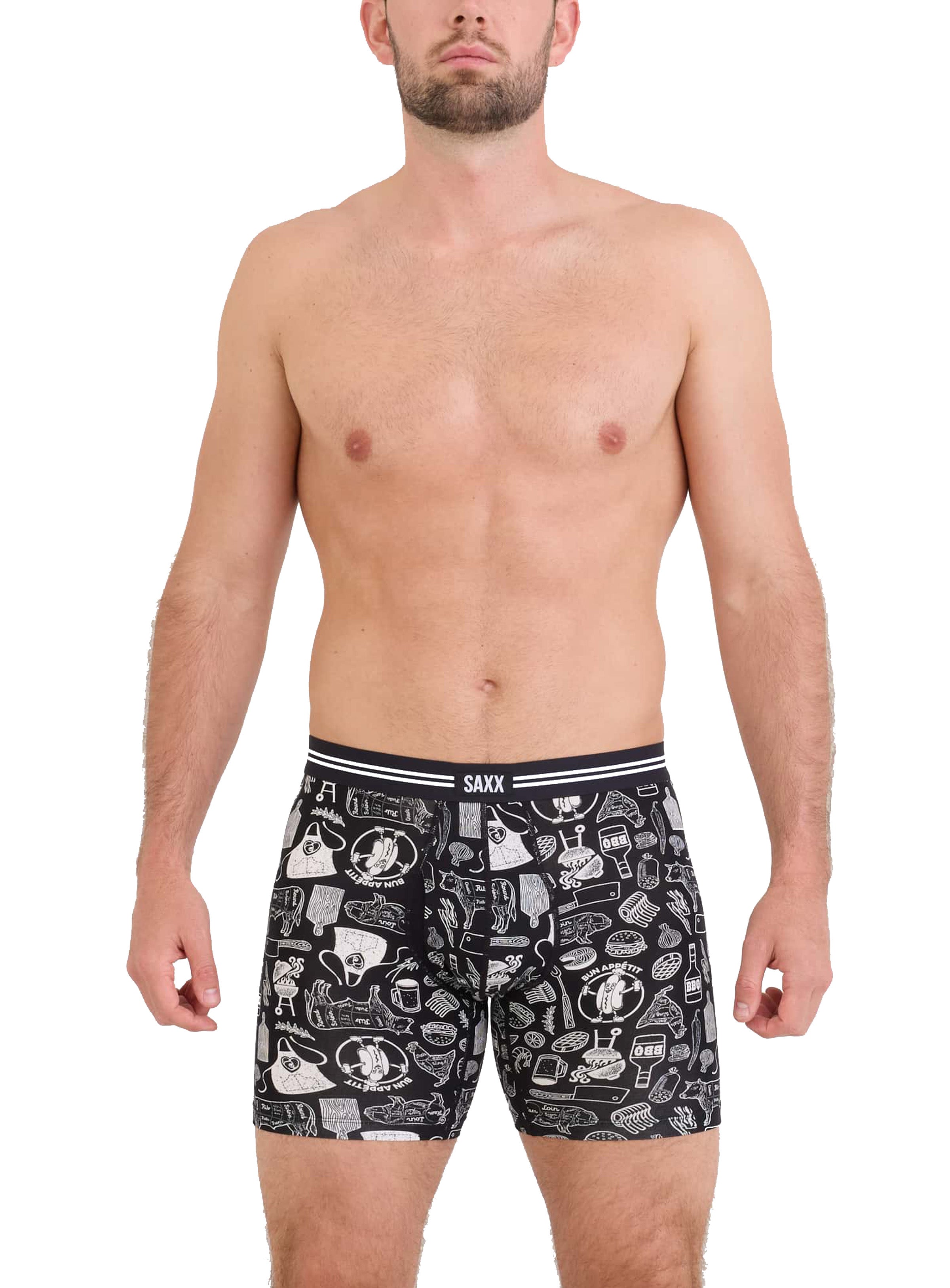 Bunn Appetit' Print Boxer Underwear for men - Saxx