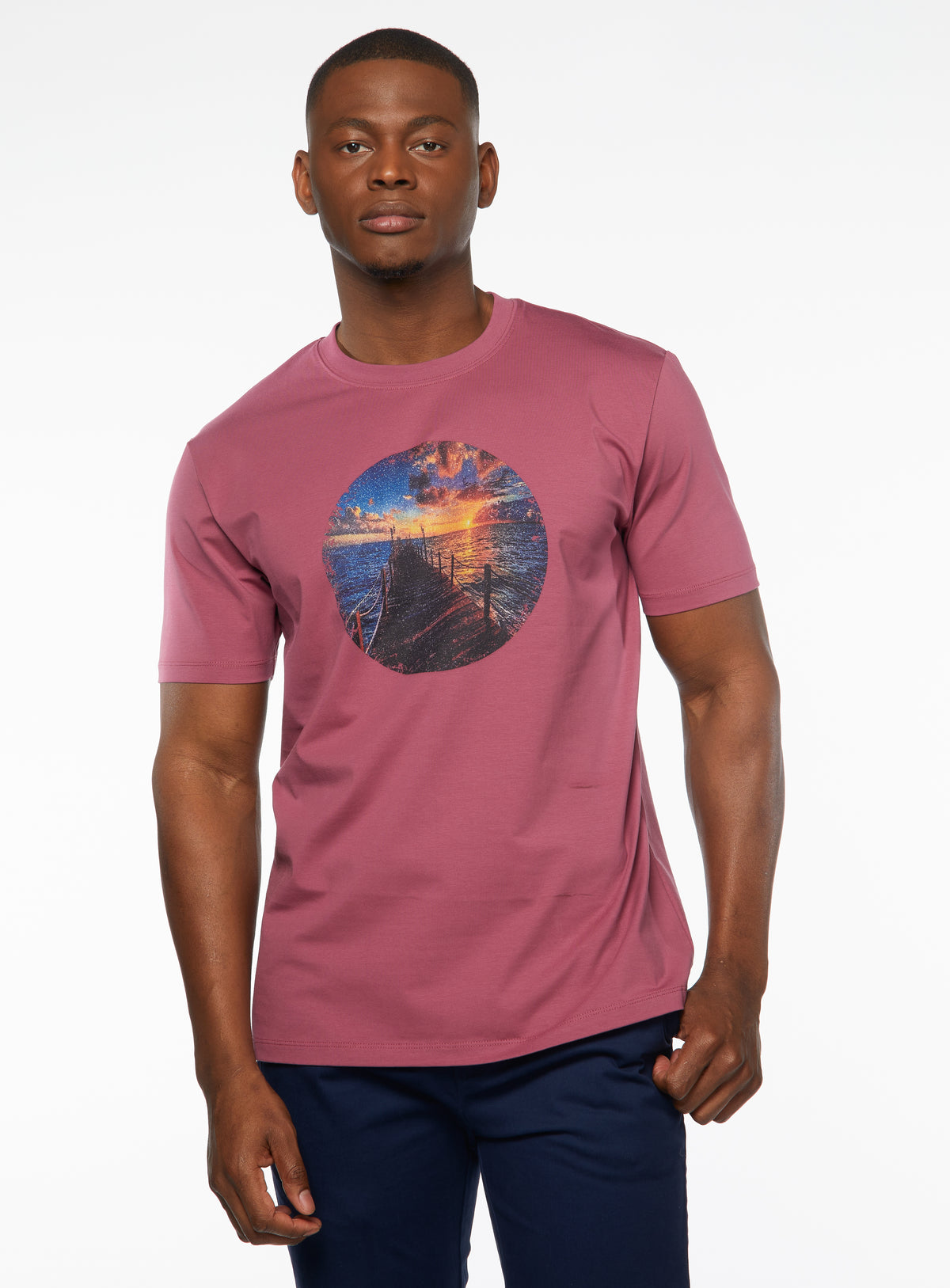 Sunset Print T-Shirt for men - Anthony of London