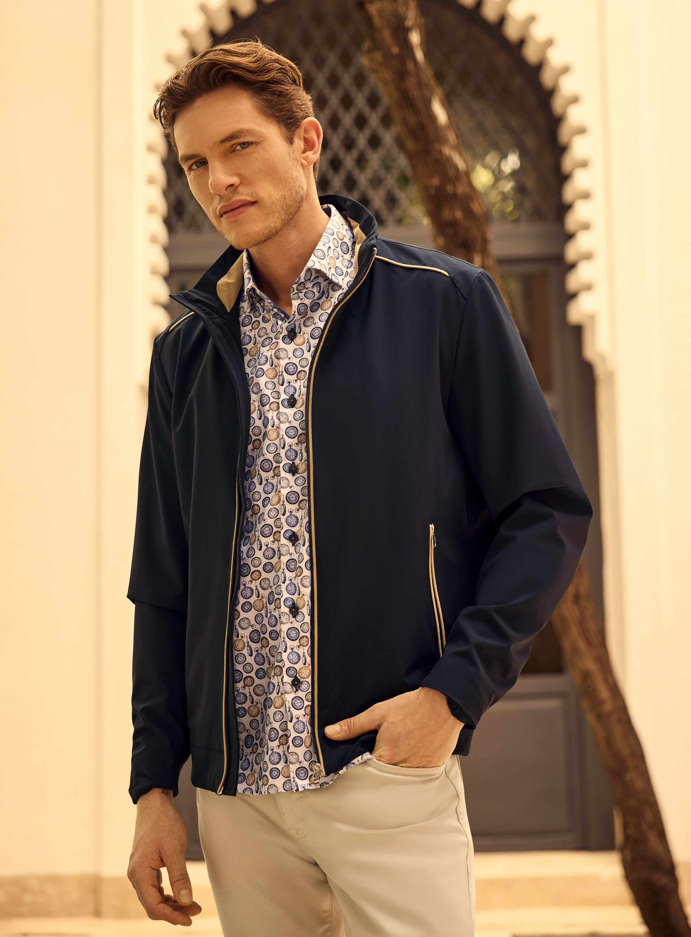 ジャケット・アウター WIND AND SEA BEYOUTH Varsity Jacket Navy Navy Windbreaker Jacket for men - Orvieto