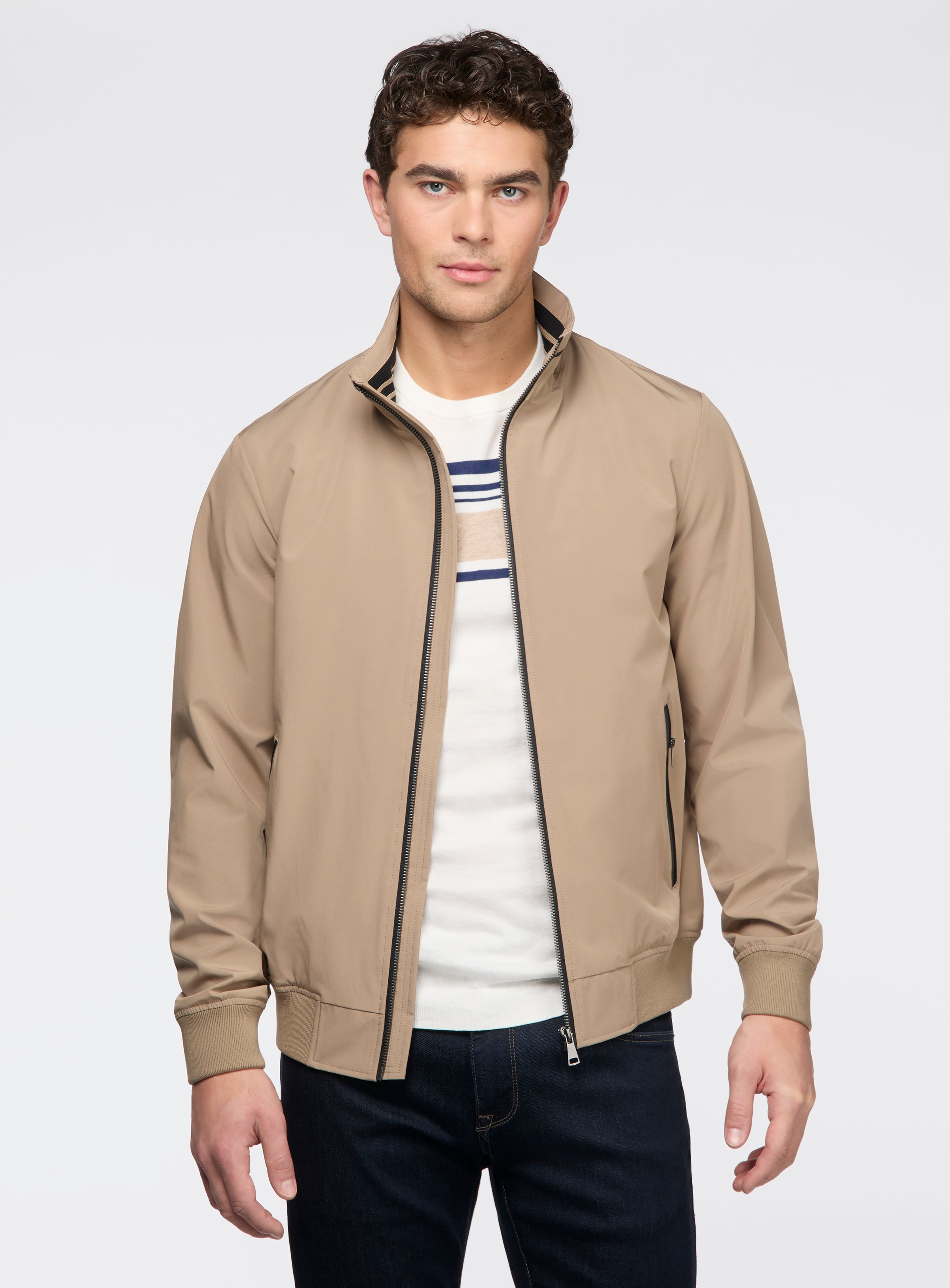 Taupe Windbreaker Jacket for men - Orvieto