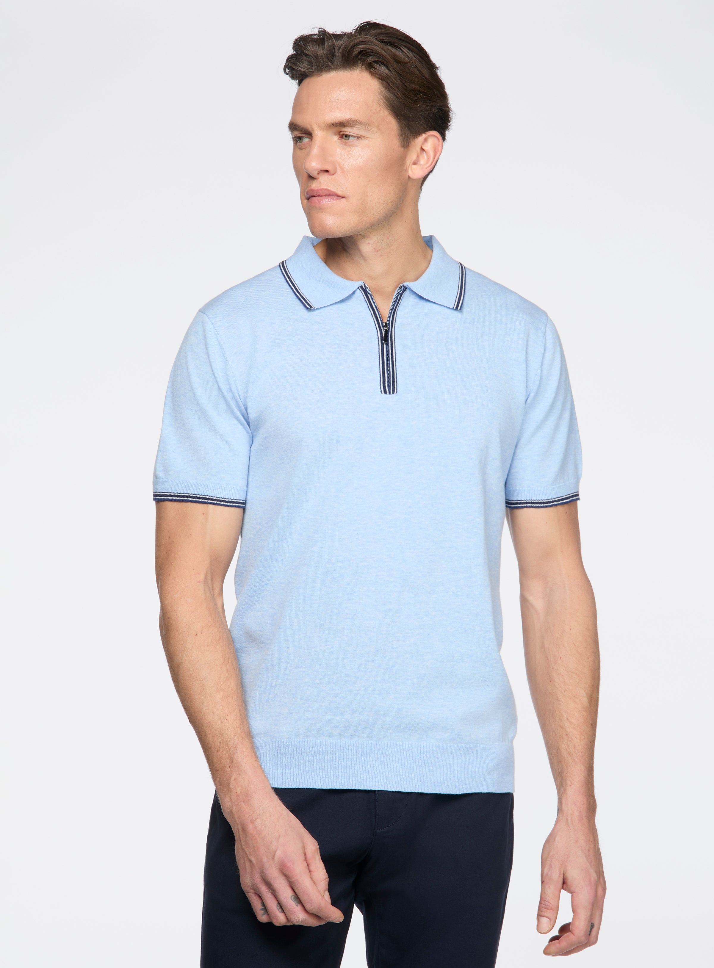 Half-Zip Polo for men - Anthony of London